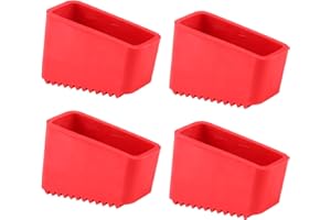 4 Stück Gummifüße für Leitern,YIJIUBA Leiterfüße Ersatz, Rutschfeste Holzleiter Schutzkappen,Trittleiter Füße Ersatz Gummifüße Für Heim Arbeiter Klappleiter (Innendurchmesser: 4,7 x 2 x 2 cm)
