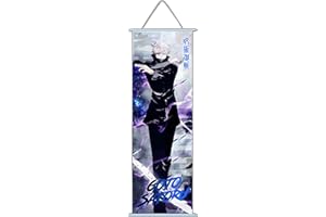 Xinchangda Póster de anime Gojo Satoru Itadori Yuji Scrolls - Marco para póster de pared para decoración del hogar, pared y dormitorio