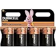 Duracell Plus D Batteries (4 Pack) - Alkaline 1.5V - 100% Life Guaranteed - Reliability For Everyday Devices - 0% Plastic Packaging - 10 Year Storage - LR20 MN1300