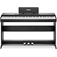 Donner DDP-95 Beginner Digital Piano with 88 Key Weighted Keyboard, Full Size Piano Keyboard Boast Wireless Connection, Record, 11 * 5 cm LCD, 610 Tones, 600 Rhythms, 3 Piano Teaching Modes, Black