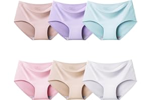 Domee Culotte sans Couture sous-Vêtements Slip Adolescente Fille Lot de 6