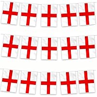 AhfuLife Inghilterra St George Bunting 30pcs Bandiere
