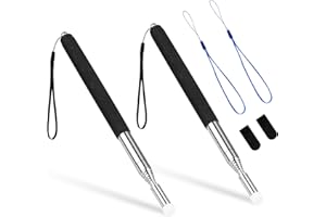 Vicloon Teleskopowe wskaźniki do nauczania, 2 szt., 100 cm, długi wskaźnik teleskopowy nauczyciela ze smyczą do rąk, wskaźnik do nauczania w klasie dla mówców prezentacji w klasie biurowej