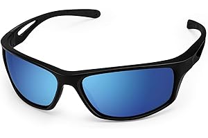 Sportowe okulary przeciwsłoneczne, CHEREEKI okulary polaryzacyjne z ochroną UV 400 i nietłukąca się rama dla mężczyzn kobiet jazda na rowerze bieganie wędkarstwo golf jazda na rowerze bieganie