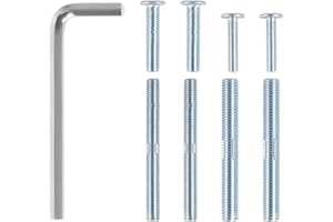 Gorise Cat Scratching Post Screws,Cat Hemp Rope Scratch Pole Screw with 4PCS M10 and 4PCS M8 Screws w/Hexagonal wrench for Cats Scratching Post