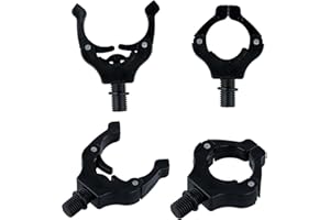 COLEXY Lot de 4 supports de canne à pêche à la carpe - Support magnétique - Tête - Ajustement automatique - Pour la pêche dans la nature, le ruisseau, la mer