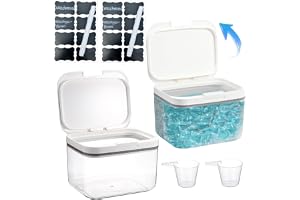 DBAATTZ Rengöringsbehållare, set om 2 2,8 L, tvättmaskin, behållare för PET-plastrengöringsmedel, tvättbehållare med lock, fö