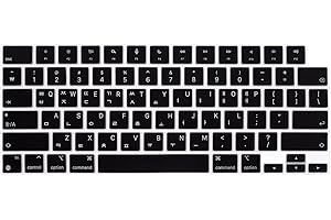 WYGCH Koreanische Tastaturabdeckung für MacBook 2025–2022 Air 13,6 Zoll, 15 Zoll M4 M3 M2 A3240 A3241 A3113/A3114/A2681/A2941; 2025–2021 Pro 14 Zoll 14,1 Zoll cm M4 M4 3 M2 M1 Pro/Max