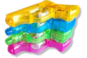 ANTEVIA MATÉRIAUX ANTEVIA - Lot de 4 Pistolets à Eau pour Enfant translucides| Plus DE 10 MODÈLES | Jet d'eau | Matière : Plastique |Couleurs : Jaune Violet Bleu Jaune Vert (Water Gun)
