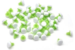 Angzhili 60 pcs Fast Quick Foam Pad for Dental Composite Resin Modelling,Dentist Tools (Green,4mm)