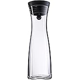 WMF Basic Cam S&uuml;rahi, 1 L, Silikon Kapaklı, CloseUp&reg; Kapak Sistemli, Cam Su S&uuml;rahisi