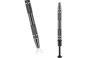 Styquenzer Piercing Kugel Zange 4 Zinken Perlenhalte 12cmPiercing Kugelhalter Schmuck Pinzette Prong Pinzette Schmuck Pick Up Werkzeug Prong Piercing Kugelhalter für Schmuck Uhren Schwarz