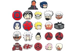 YOIMCKAY 22 Pcs Decoración Cool Anime, Cartoon Picos de PVC, Cute Manga Adornos, Fresco Dibujos Animados Charms para Zapatos, Sandalias, Zuecos - Fiesta Cumpleaños Regalo
