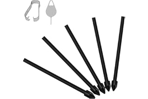 Flintronic Puntas de S-Pen, 5PCS, Compatible con Samsung Galaxy Tab S6 Lite/S7 FE/S9+ Plus/S9 FE+ Plus/S9 FE/S9/S9 Ultra/S8 Ultra/S8+ Plus/S8 (Negro)