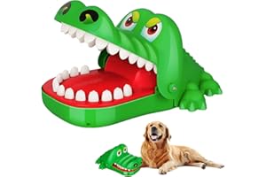 ACYBALA Krokodil Spiel Klein Croco Doc Spiel Spielzeug Krokodil Zähne,Action Geschicklichkeit für Familienspiel, Teste Dein Glück, für Kinder, Familienspiel, Partyspiel, für Mädchen & Jungen, Geschenk (L)