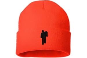 JFAN Czapka Unisex Ciepłe zimowe czapki z dzianiny elastyczne czapki dla mężczyzn i kobiet, Pomarańczowy Neon, rozmiar uniwersalny