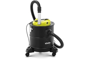 Ulsonix Aspiracenere Bidone Aspiratutto Multifunzione ASHCLEAN 20BW (1.200 W, SPCC, Ruote, Filtro HEPA, 20 litri, 230 V)
