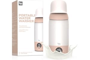 FEMOMETER FAMILY Chauffe Biberon Nomade Sans Fils, Capacité 500ml, Chauffe Rapide + Température Précise, Chauffe-Eau Portable pour Voiture Avion, Batterie 5200 mAh