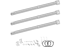 Denmay 31 to 45cm Universal Adjustable Burner for Outback, Blooma, Berkley, Jamie Olivier, Uniflame, Napoleon, Charbroil, CosmoGrill, Broil King, Landmann, Master Forge, Perfect Flame,Lowes, 3 Pack
