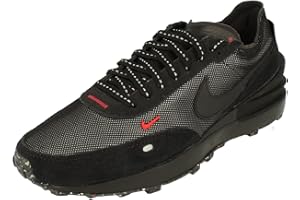 NIKE Waffle One FSP "Black Reflective" Zapatillas de deporte de los hombres Zapatillas de deporte Zapatos de moda DO6387 (Negro/Rojo Universidad 001)