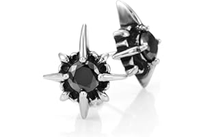 URBAN-JEWELRY Urban Jewelry Men's Stainless Steel Hinged Hoop and Stud Earrings