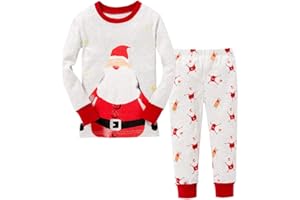 LitBud Toddler Boys Dinosaur Pyjamas Dinosaur Long Sleeve Nightwear Sleepwear Pjs Set Sleepsuit 2pcs for Kids for 2-10 Years