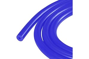sourcing map Tubo in silicone vuoto 3mm ID 9mm OD 3mm tubo spesso parete per motore 2m blu