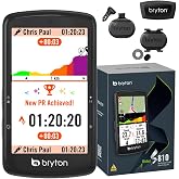 Bryton Rider S810 Pack Total 3 Sensors (Speed, Cadence, Pulse) | Color Touch GPS Cycle Computer 3.5" | 50h Battery | Europe a