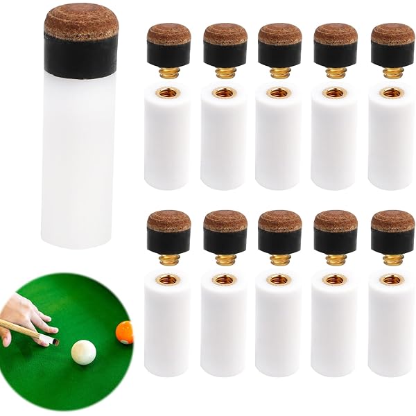 20 Embouts De Queue De Billard 13 Mm - Pour Billard Américain Et Tables Transformables