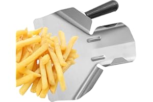 POVANJER Palomitas maíz,Pala Manual Speed Acero Inoxidable - Pala para Patatas Fritas, Cuchara granpara Servir Aperitivos, Hielo, nueces secas