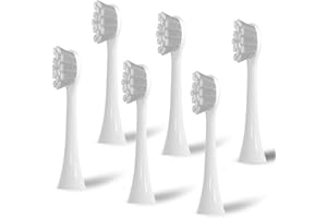 Copimy 6 sztuk głowic do szczoteczek kompatybilnych z elektryczną szczoteczką do zębów Oclean One, Flow, X Pro, X Pro Elite, X Pro Digital, X10, X Ultra, Air2, F1 usm. (białe)