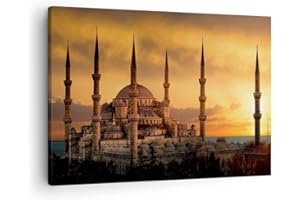 ARTTOR Lienzos decorativos Puesta de sol estambul pavo viaje Cuadro Sobre Lienzo Moderno 70x50cm Cuadros Decoracion Salon Dormitorio Cocina Cuadros Pared Imágenes Wall Art Prints Decor Canvas AA70x50-2846