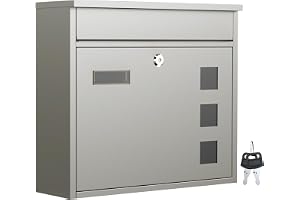 Postlåda Brevlåda Rostfritt Stål Väggmontering Mailbox Design V12