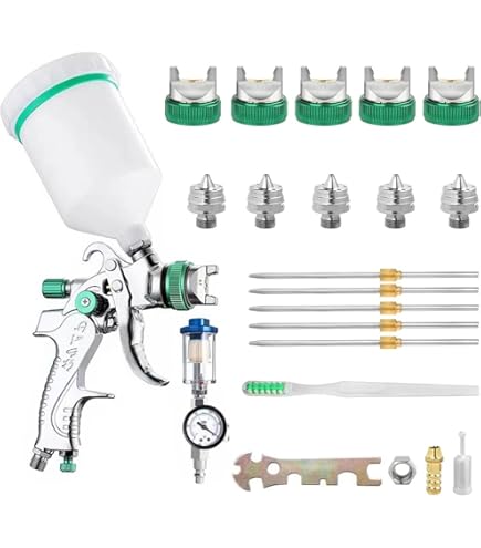 Ltf - Aerografo Professionale Manuale A Bassa Pressione Bri/a Ugello ø 1,9mm - Foto 7