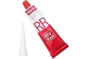 HBERCAI 85g Sigillante Motore Alte Temperature,Sigillante Resistente Alla Benzina,Pasta Guarnizione Motore,Mastice Guarnizioni Automobilistiche,L'intervallo di Resistenza al Calore -60ºF a 320ºF-Rossa