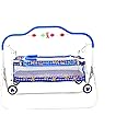 BABYBLESSING Baby Cradle with Swing and Mosquito Net | with 4 Wheels | Foldable & Movable | Sturdy and Safe | Durable | Jhulla | Palna | with Hanging Hammock | 0-15 Months | Blue