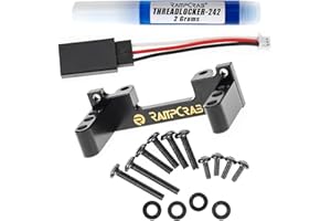 RampCrab Servo Mount Bracket for FXC24, Adjustable Servo Mount Tray, 1/24 RC Car Steering Servo Mount for FMS FCX24 Power Wagon Butcher & Max Smasher Big Foot Monster Truck Upgrade Parts, Brass, 1pcs