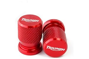 JDDRCASE Motorrad-Reifenventil Air Port-Stammabdeckung Cap-Stecker CNC Aluminium-Accessoires Compatible with Triumph Daytona 675 Street Triple/R Tiger Explorer 1200 800 XC
