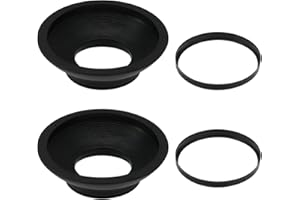 SG Store 2pcs DK-19 Rubber Replacement Eyepiece Eyecup DK-19 Rubber Camera Eyepiece Compatible with Nikon D2 D3 Df D4 D700 D800E D810 F6 F5 Cameras, Black