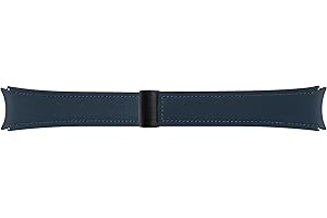 Samsung Galaxy Official D-Buckle Hybrid Eco-Leather Band (Wide, M/L) for Galaxy Watch, Indigo