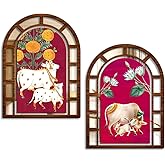Sehaz Artworks Home Decoration Items for Living Room | Jharokha Mirror Wall Decor Items for Living Room | Wall Hanging | Home