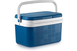 Campos Starre Thermo-Kühlbox, Kunststoff, Blau/Weiß, 16 L