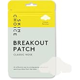 SKIN CHOICE Nasal Pore Strips - Hydrocolloid Deep Cleansing Nasal Patch to Unclog and Shrink Pores - Absorbing Oil, Blacks an