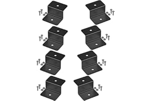 Avoltik Solarpanel Halterung 8 Stück in schwarz 50mm I hochwertige Z-Winkel Halterungen aus robustem Aluminium I PV Modul Halterung inkl Schrauben & Muttern I witterungsbeständige Solarmodul Halterung