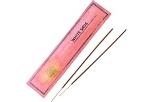 Bodhi® Kadzidełka Premium White Sage, z Nepalu, bez dodatków chemicznych, 100% naturalne, 15 sztuk