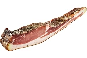 ‎BAVAREGOLA BAVAREGOLA Speck aus Südtirol - 400g Seitenspeck - Original Südtiroler Speck Spezialität von Viktor Kofler/Lana -Schinkenspeck geräuchert & luftgetrocknet am Stück