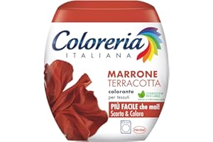 Coloreria Italiana Grey Colorante Tessuti e Vestiti in Lavatrice, colore Marrone Terracotta, 1 Confezione, 350 g