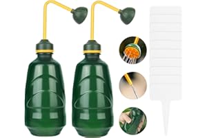 AOOSU Arrosoir Plante Interieur, 2Pcs Petit Arrosoir pour Bonsaïs, 450ml Pulvérisateur a Main pour Semis, Bonsaïs, Plantes Délicates et Fleurs (Vert)