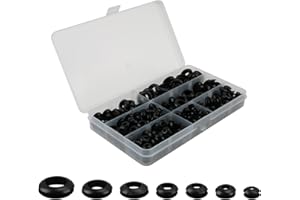 JOWRUN Passacavo Gomma, Passacavi Guarnizione, Gommini Passacavo 260 Pezzi Tappi 7 Dimensioni Passacavo, Elettrico Kit di Assortimento di Guarnizioni Passacavi per Firewall Cavi