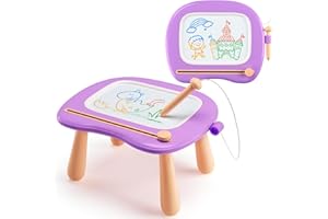 SYHLN Magnetic Drawing Board Toys for 1 2 Year Old Girls Gifts - Doodle Pad for Toddlers Kids Age 1-3 - Preschool Educational Toys for Babies 12-18 Months Birthday Presents - Purple